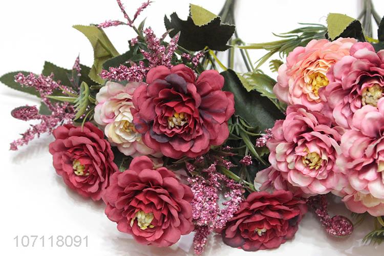 Hot Selling Home Decor Colorful Artificial Flower Simulation Flowers