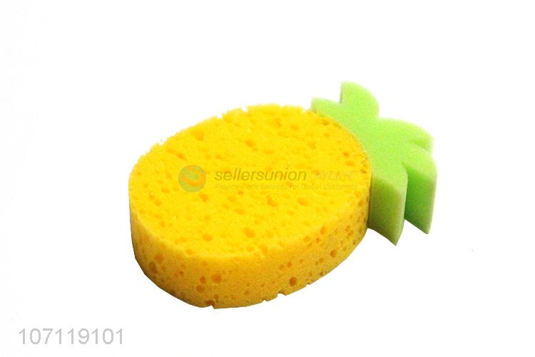 New products lovely pineapple shape children bath sponge exfoliating sponge