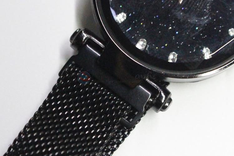 Custom Stainless Steel Mesh Band Ladies Wrist Watch