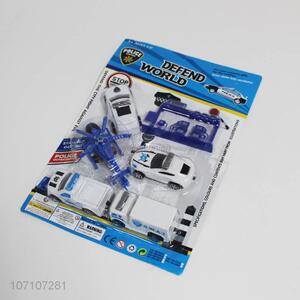 Premium quality police car series plastic police car toy set