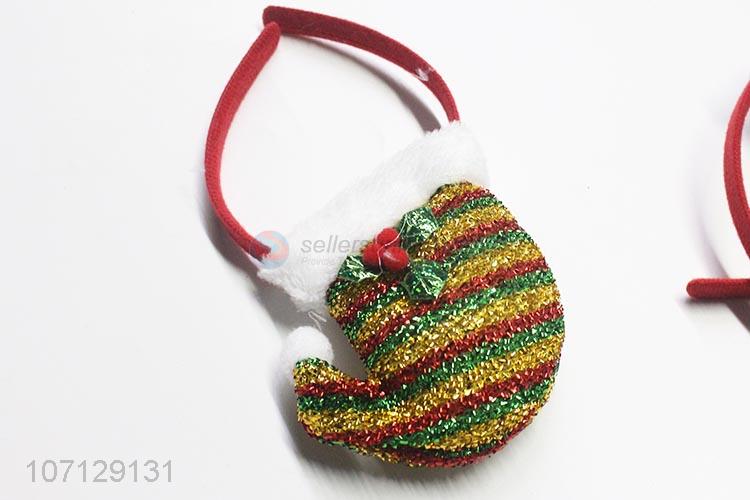 Good Quality Colorful Christmas Hat Hair Hoop Festival Headband