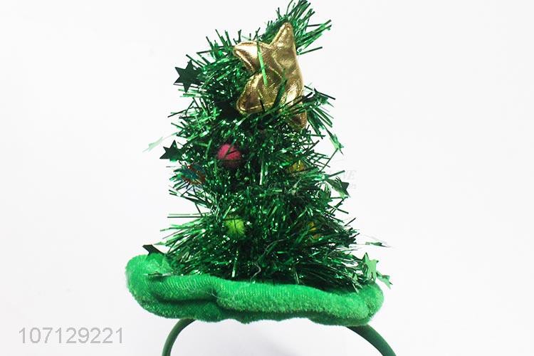 Best Sale Green Christmas Decoration Hair Hoop