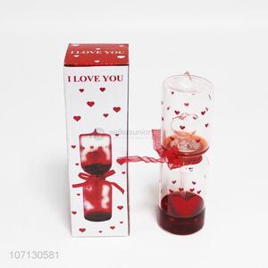 New arrival creative romantic glass love thermometer for home decor