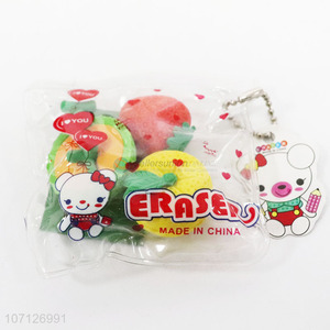 Wholesale 3 Pieces Fruit Shape Eraser Set