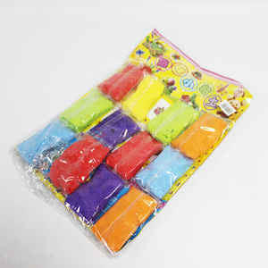 Promotional 12 colors kids diy modeling clay set children educational toys