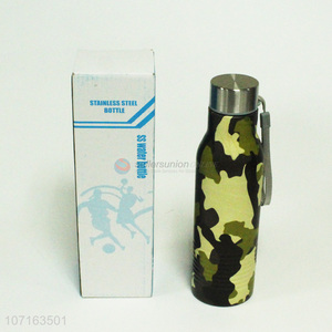 Wholesale premium fashion camouflage color stainless steel sports bottle