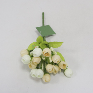 Promotional lifelike delicate artificial flower bouquet for home decoration