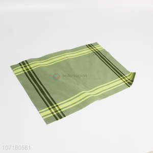 Low price household waterproof mildewproof woven rectangle pvc placemat