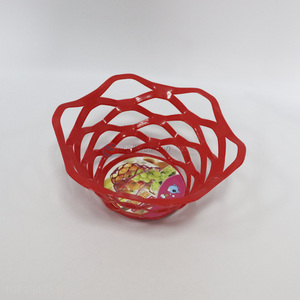 Good quality home kitchen decorative fashion plastic fruit basket