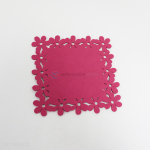 Hot selling exquisite square felt table mat heat resistant placemats