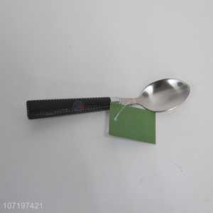 New items deluxe stainless steel tea spoon metal coffee spoon