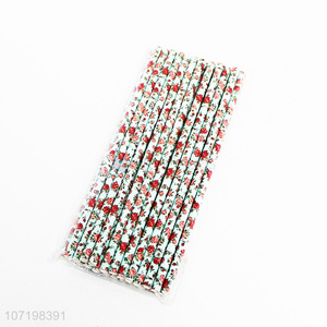 Custom 24 Pieces Paper Straw Fashion Drinking Straw