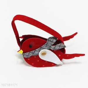 Suitable Price Bird Shaped Felt Christmas Gift Hand Bag Decoration