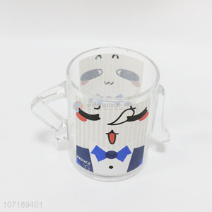 Fashion Design Cartoon Pattern Glass Cup Water Cup