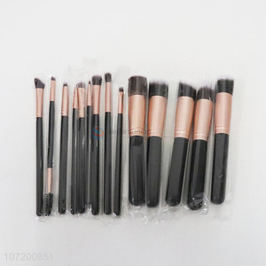 Professional supply 14 pieces makeup brush set synthetic hair powder brush eyeshadow brush lip brush eyebrow brush