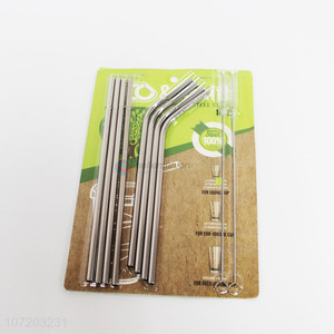 Custom 10 Pieces Stainless Steel Straw Drinking Straw