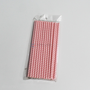 High Quality 24 Pieces Paper Straw Disposable Straw