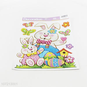 Good quality Easter decoration Easter rabbit window stickers