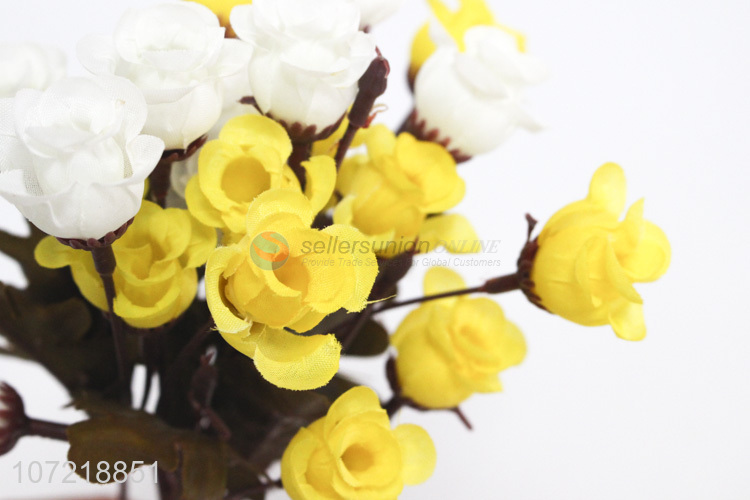 Wholesale Price Home Decoration Simulation Bouquet Plastic Artificial Flowers