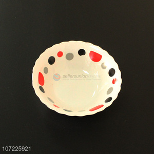 New products colorful dot pattern ceramic dish household ceramic plate