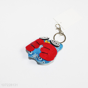 Reasonable price stuffed owl key chain fabrics keyring