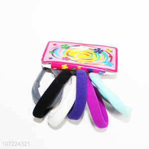 Wholesale 6 Pieces Elastic Hair Band Colorful Hair Rope