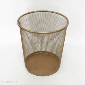 Wholesale Daily Household Wire Metal Mesh Round Waste Paper Basket