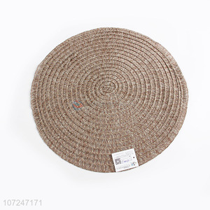 Low price round woven pvc placemat waterproof dinner mat