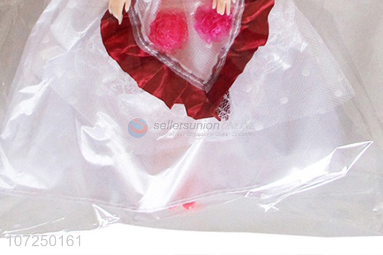 China supplier 12joints 3D eyeball wedding dress doll for kids