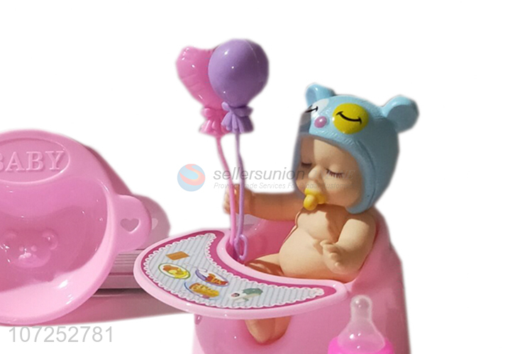 Suitable Price Lovely Vinyl Baby Doll With Children Dining Chair