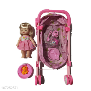 Premium Quality Lovely Baby Doll Stroller Toy For Girls