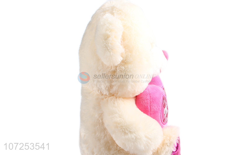 Unique Design Stuffed Soft Toy Gift Plush Valentine Bear With Heart