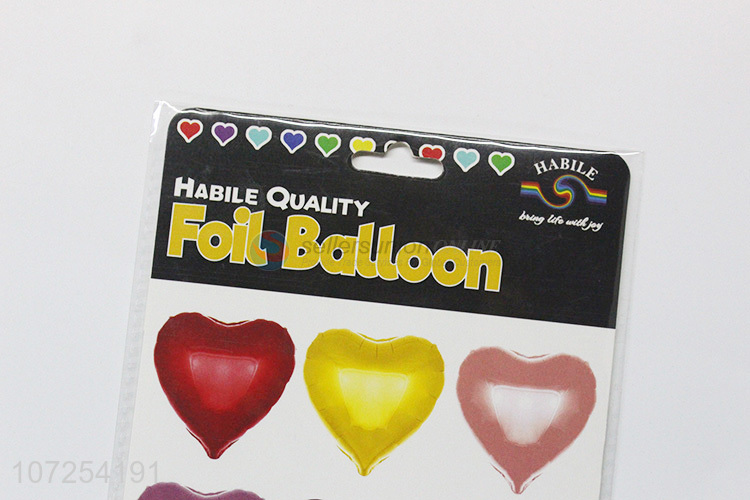 Good sale wedding party supplies heart shape aluminum foil balloon