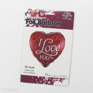 Promotional cheap decorative heart helium balloon foil balloons party supplies