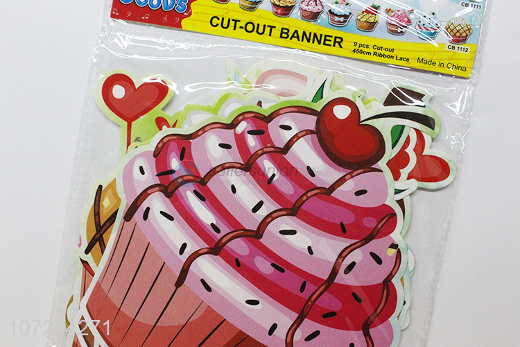 Factory price kids birthday party decoration paper banner set