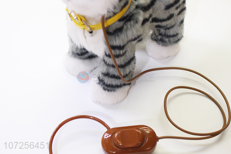 Good Sale Electric Simulation Pet Cat With Leash