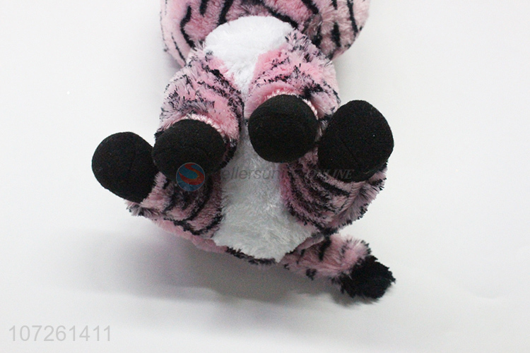 Latest arrival handmade plush zebra toy cartoon animal toy