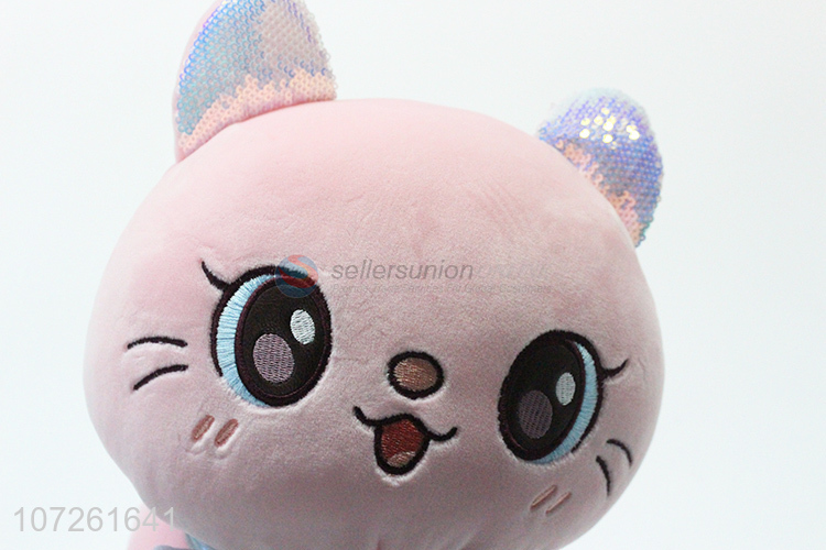 Professional supply handmade plush cat toy cartoon animal toy