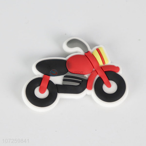 Low price motorcycle shape pvc fridge magnet