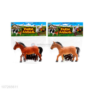 High Sales Child Plastic Simulation Toy Set Kids Cartoon Farm Animal Toys