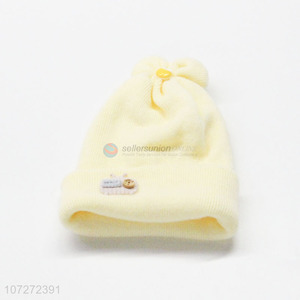 Good market women winter warm fleece beanie hat knitted polyester hat