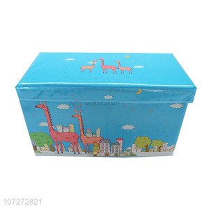 Best sale children cartoon animal printed folding storage stool