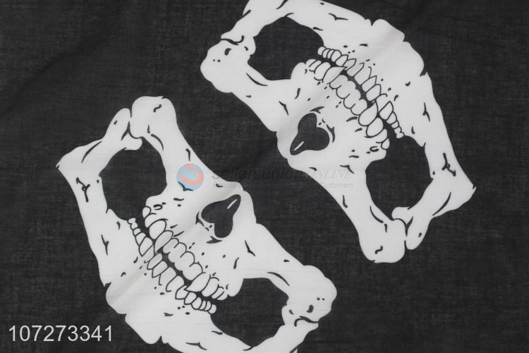 Latest arrival skull printed square necklace outdoor motorcycle bandana headwear