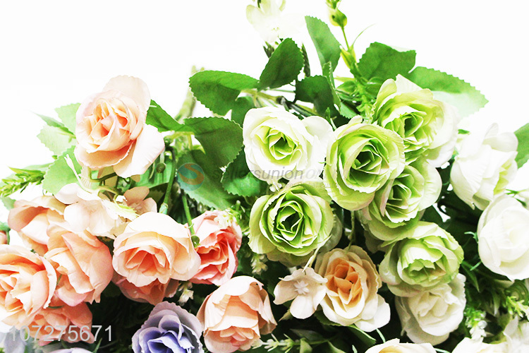 Wholesale Artificial Small Rose Fashion Decorative Bouquet