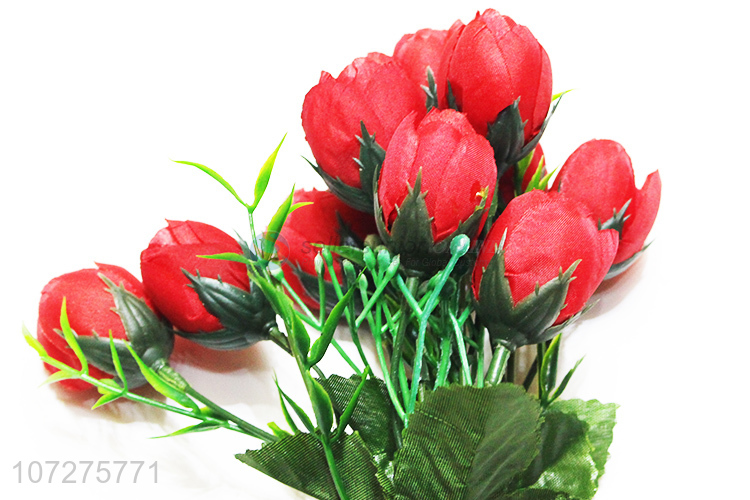 Custom Artificial Red Rose Fashion Decorative Fake Flowers