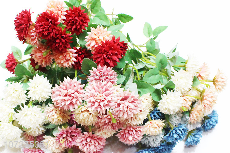 Good Quality Colorful Small Thorn Chrysanthemum Fake Flower