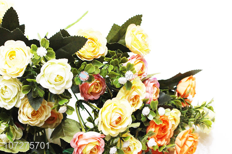 Best Sale Silk Cloth Camellia Decorative Artificial Flower