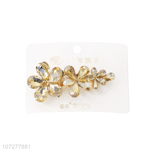 Hot Sale Artificial Flower Alloy Hair Clip