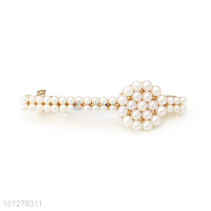 New Style Pearls Hair Pin Fashion Spring Clip Hair Clip