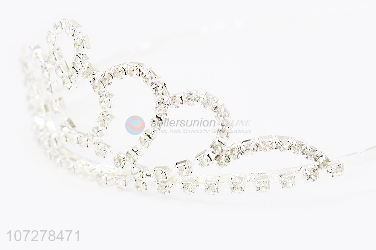 Fashion Design Rhinestone Alloy Crown And Tiaras For Sale